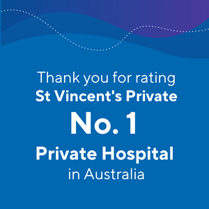 Medibank patients rate St Vincent's Private Number 1