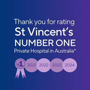 Medibank patients rate St Vincent's Private Number 1