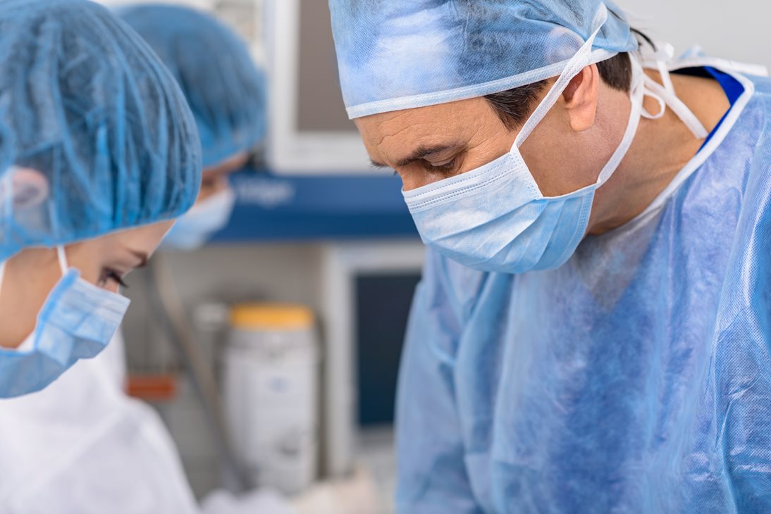 Orthopaedic surgeons operate in a theatre