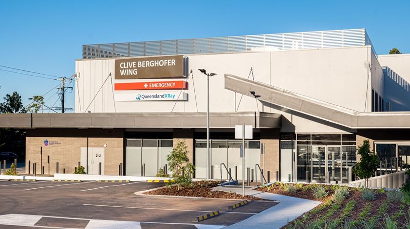 Toowoomba's new Emergency Department seen from outside