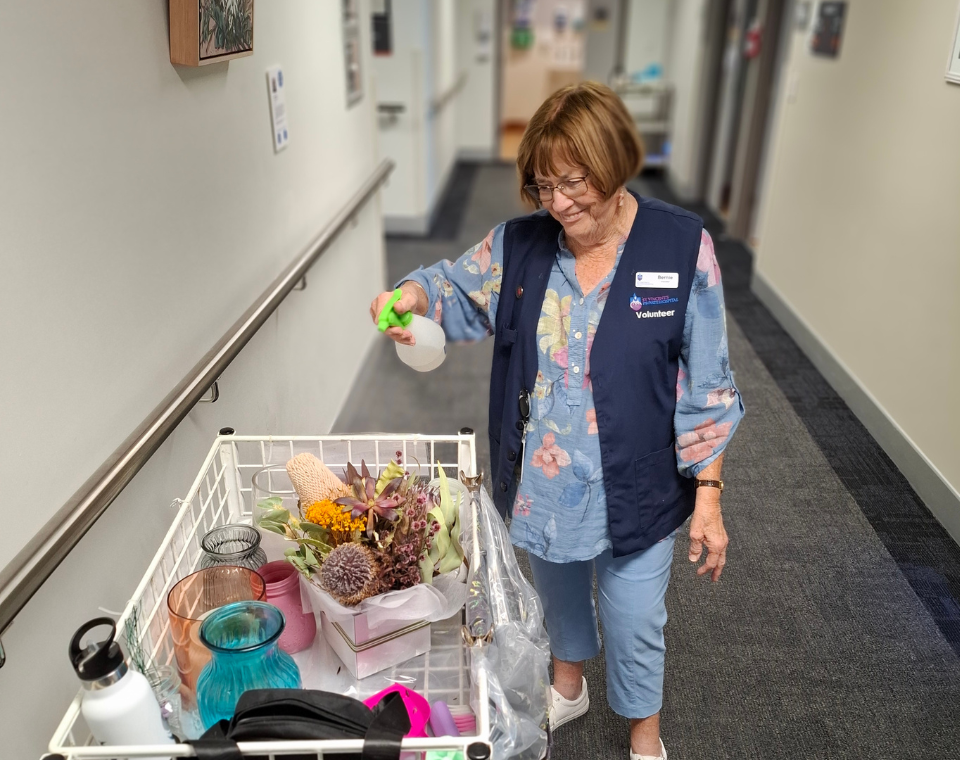 Bernie Priest - St Vincent's nurse now volunteer 