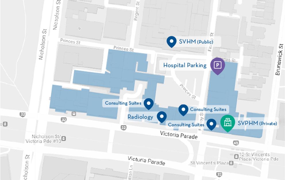Map of Hospital