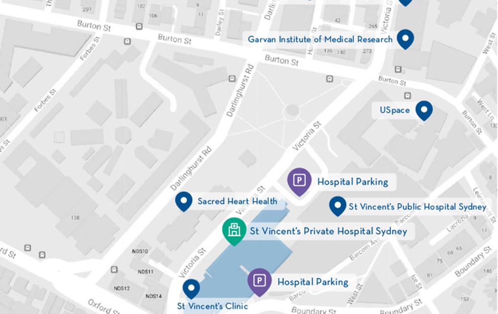 Map of Hospital