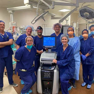 Professor Stricker and St Vincent's Private Hospital Sydney team with Nanoknife