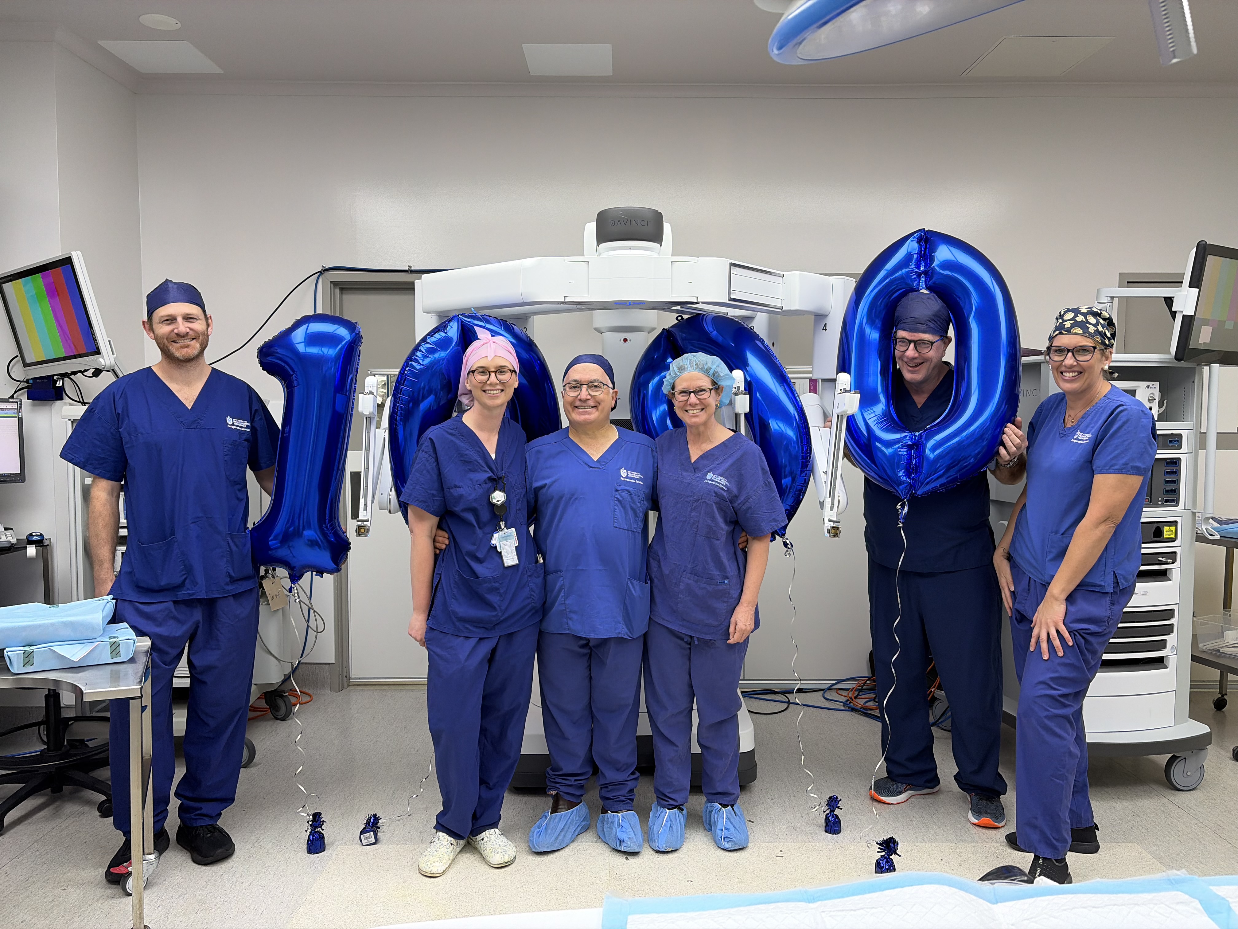Dr Anthony Cerqui with Toowoomba surgical team
