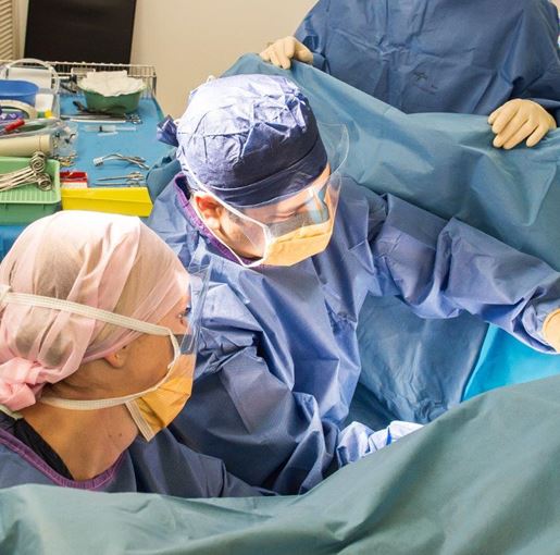 Bariatric surgery in progress