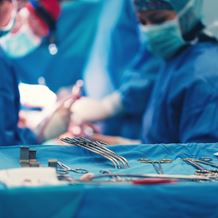 Vascular surgery in an operating room